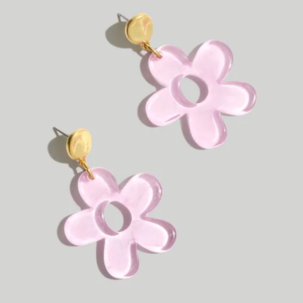 MADEWELL NEW Flower Statement Drop Earrings